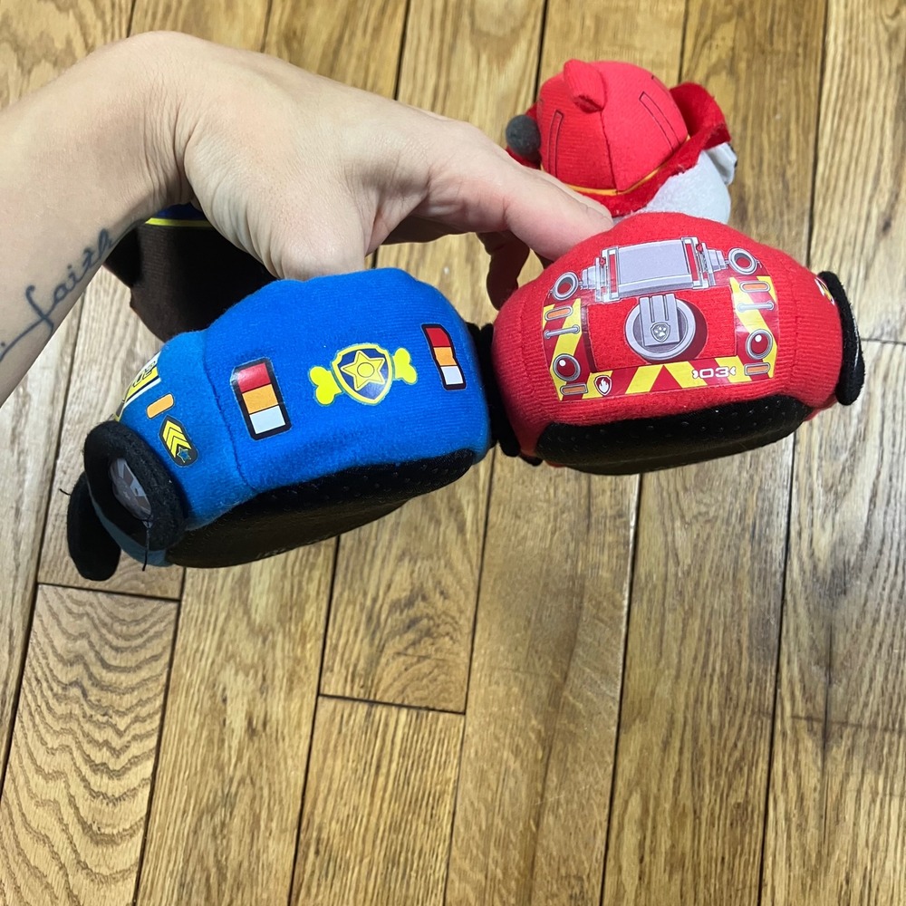 Kids Paw Patrol Marshall Chase Character Slippers 9/10 Red Blue - Picture 4 of 5